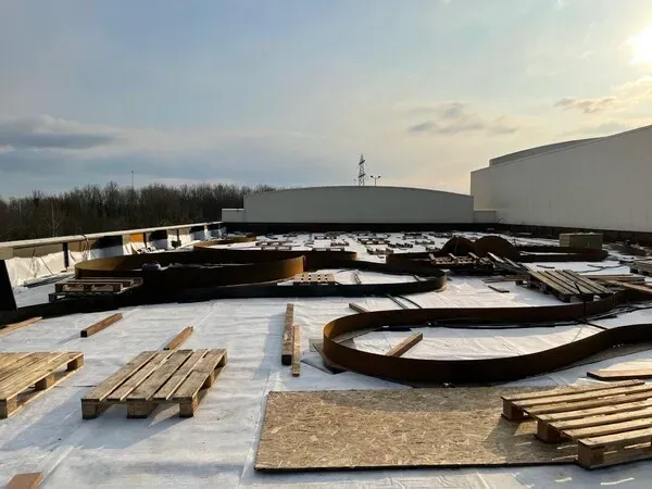 Design des Rooftop-Gartens