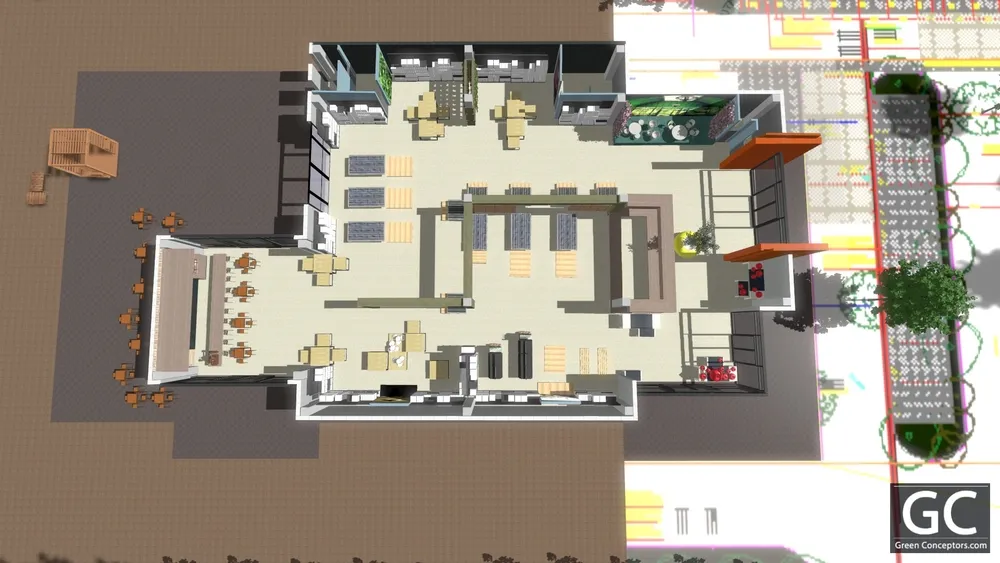 3d design garden centre solara rome, (italy)